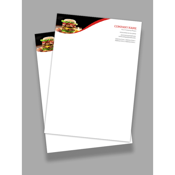Red Letterhead