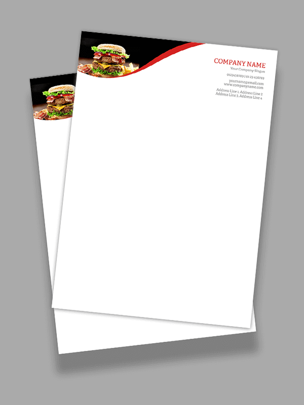 Red Letterhead