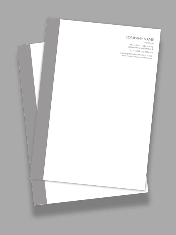 Grey Letterhead