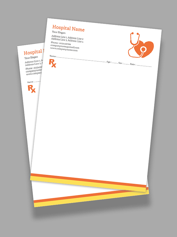 Cardiologist Prescription Pad Design