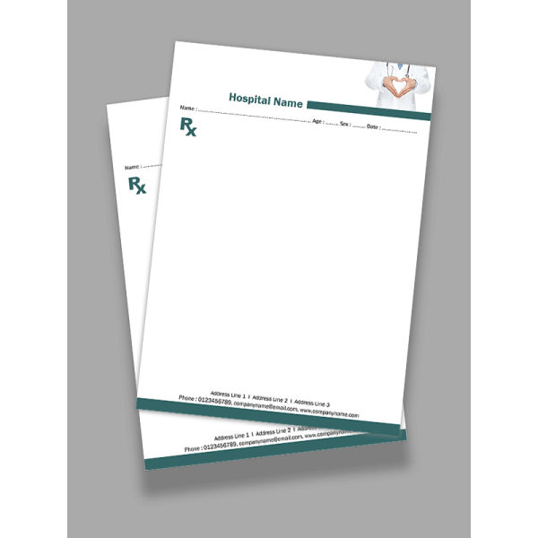 Cardiologist Prescription Pad Design