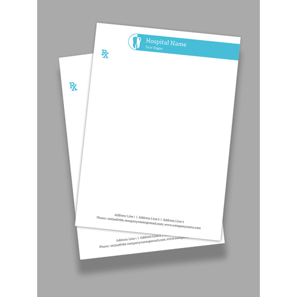 Dental Hospital Prescription Pad Design