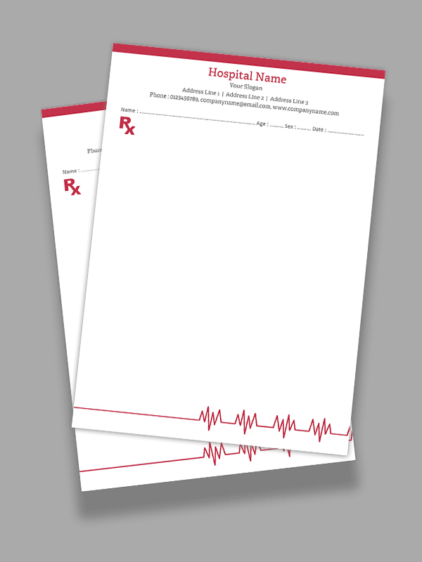 Rx pad Prescription Pad Design