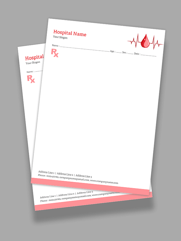 Cardiologist Prescription Pad Design