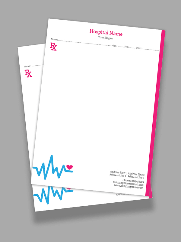 Cardiologist Prescription Pad Design