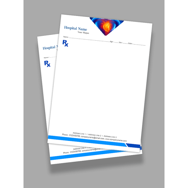 Cardiologist Prescription Pad Design