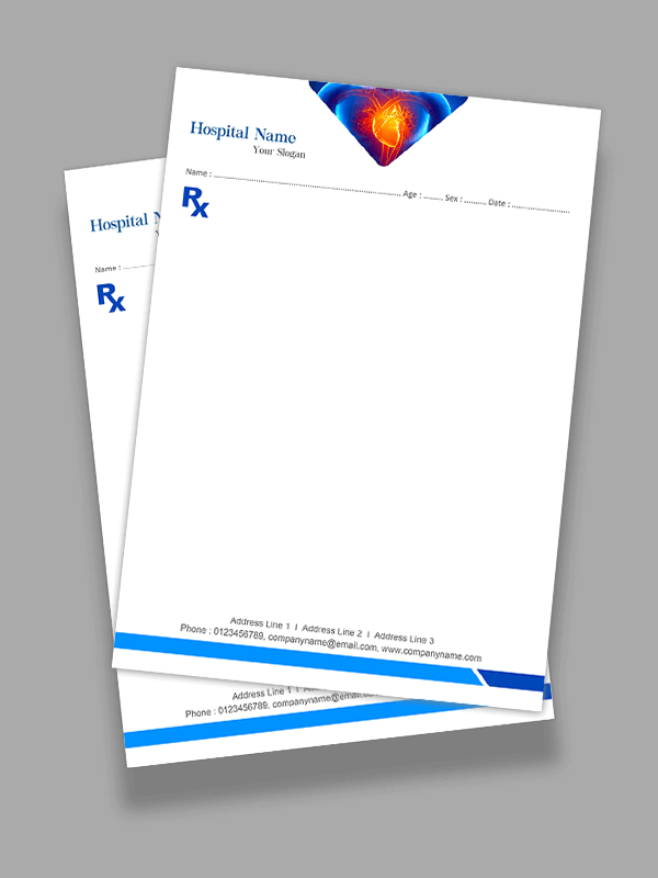 Cardiologist Prescription Pad Design