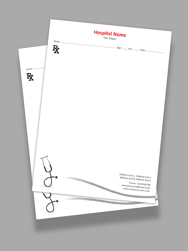Surgeon Prescription Pad Design