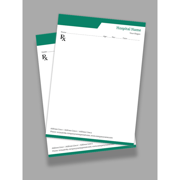 Physiotherapy Prescription Pad Design
