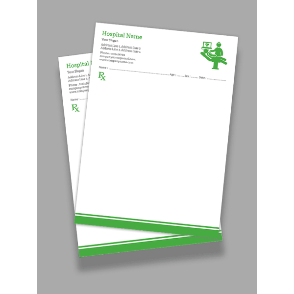 Nutritionist Prescription Pad Design