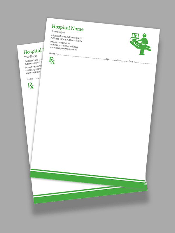Nutritionist Prescription Pad Design