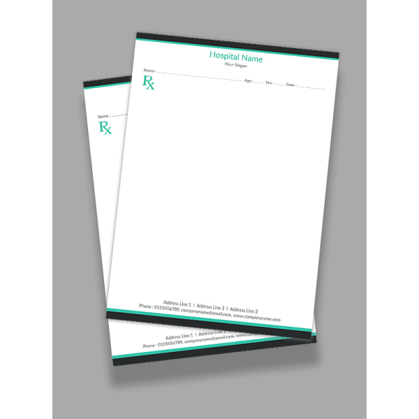 Medical practitioner Prescription Pad Design