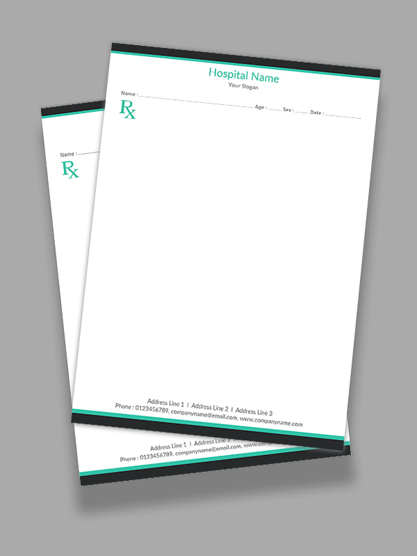 Medical practitioner Prescription Pad Design