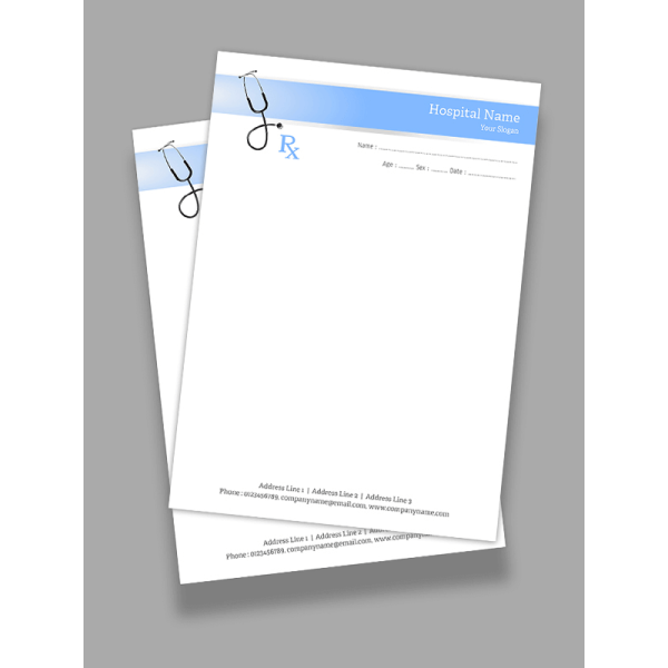 Pulmonologist Prescription Pad Design