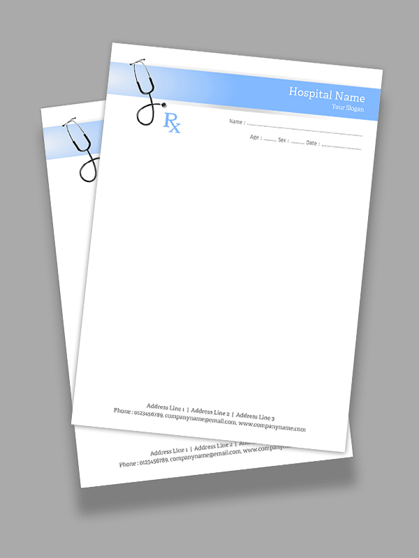 Pulmonologist Prescription Pad Design
