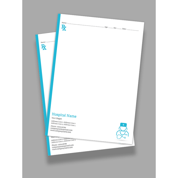 Medical Nursing Home Prescription Pad Design