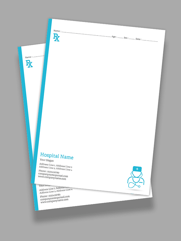 Medical Nursing Home Prescription Pad Design