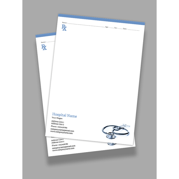 Rx pad Prescription Pad Design