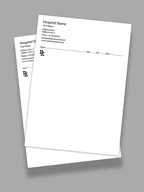 Simple Prescription Pad Design