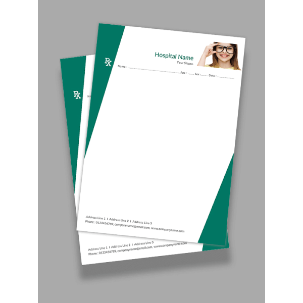 Ophthalmologist Prescription Pad Design