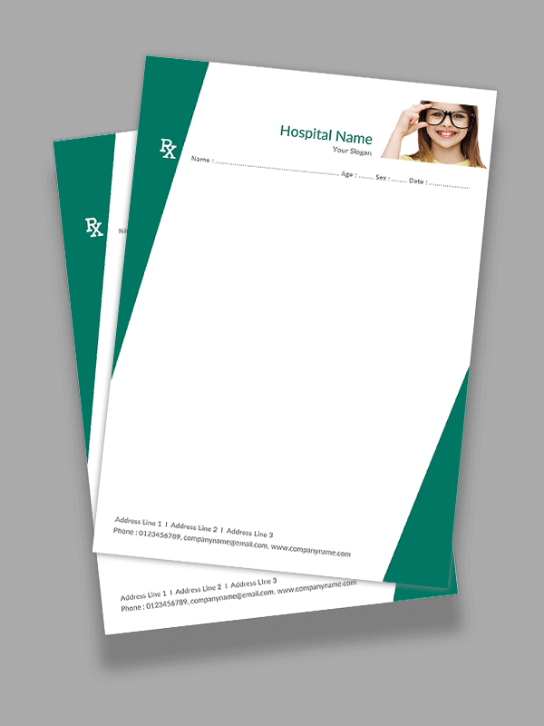 Ophthalmologist Prescription Pad Design