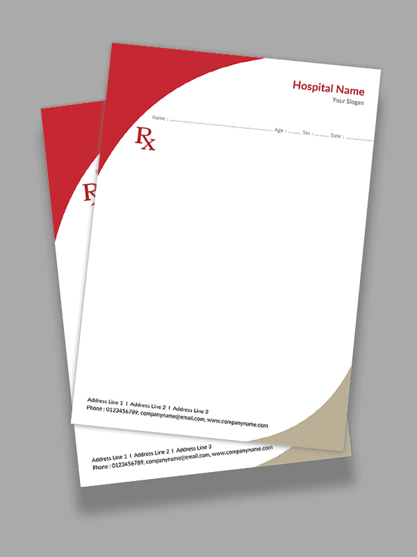 Premium Prescription Pad Design