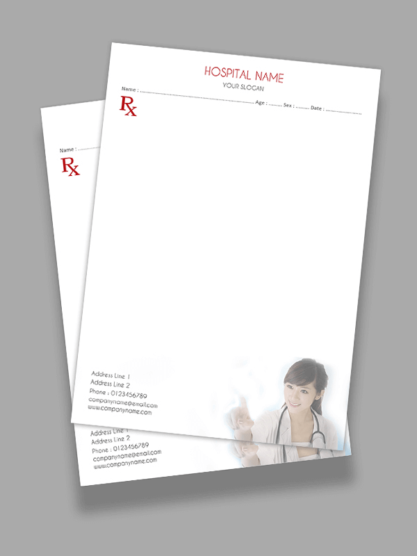 Doctors Prescription Pad Design