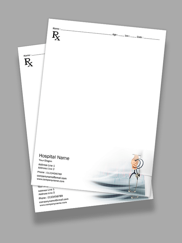 Doctors Prescription Pad Design