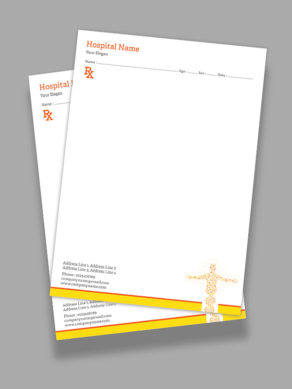 Physiotherapy Prescription Pad Design