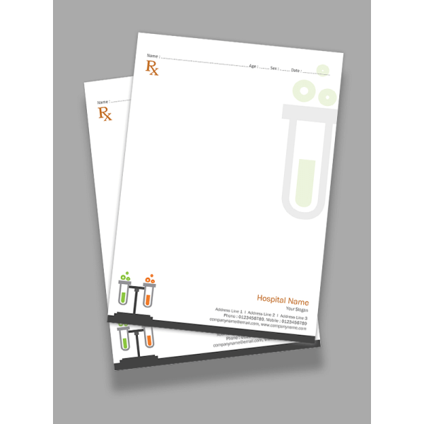 Chemical lab Prescription Pad Design