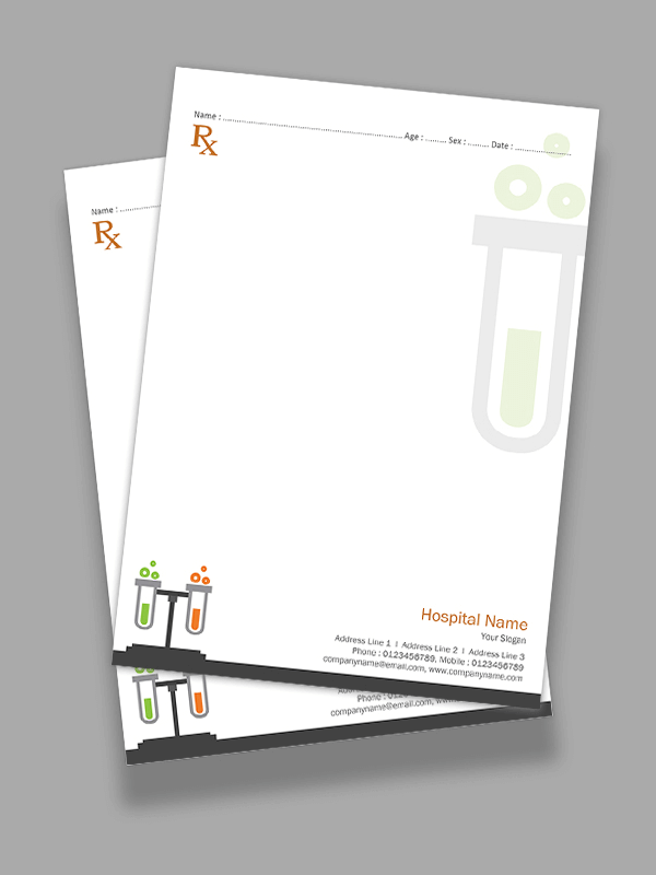 Chemical lab Prescription Pad Design