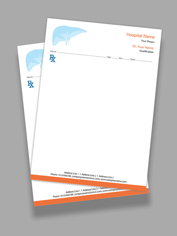 Hepatologist Prescription Pad Design