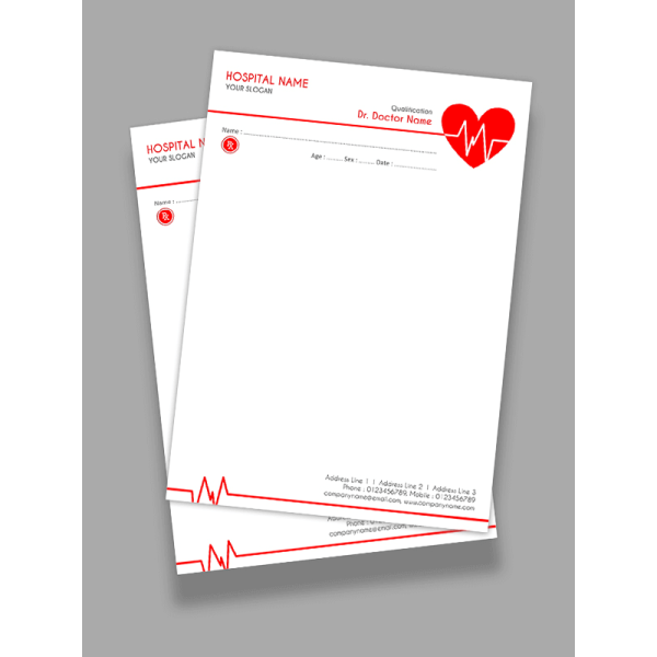 Cardiologist Prescription Pad Design