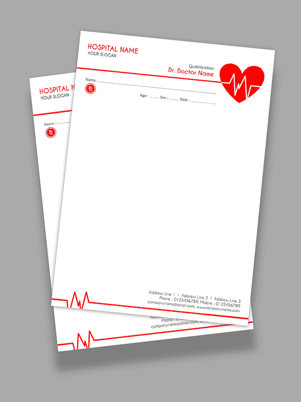 Cardiologist Prescription Pad Design