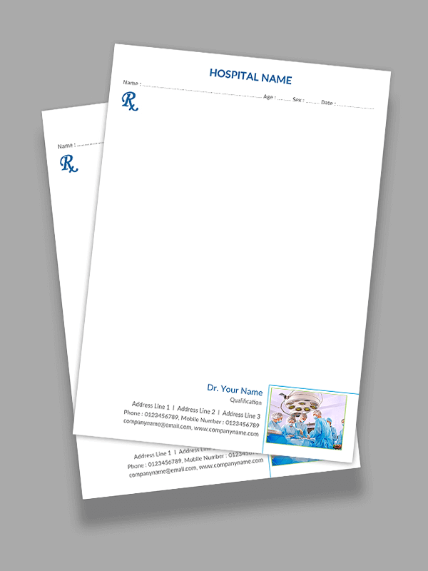 Surgeon Prescription Pad Design