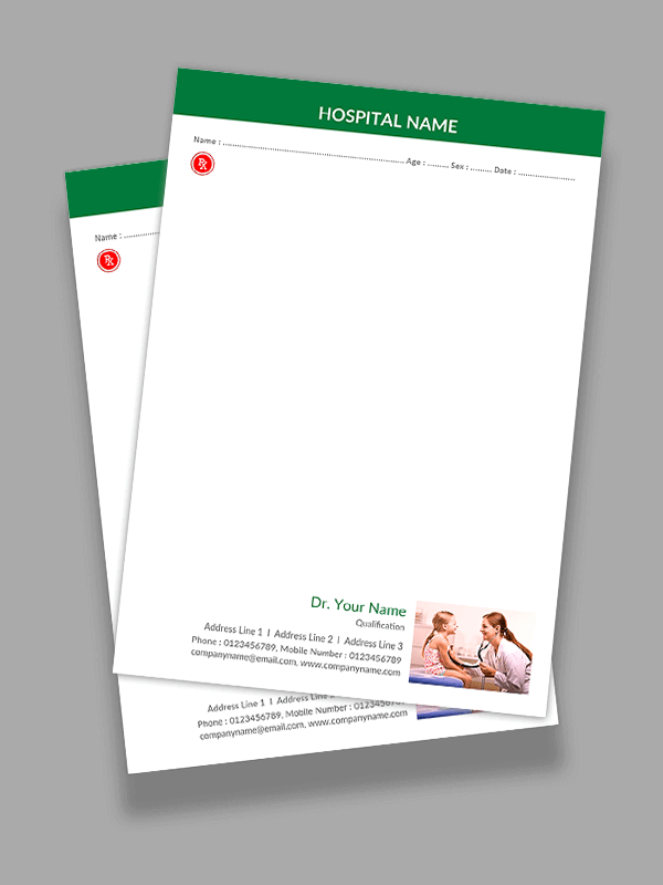 paediatrician Prescription Pad Design