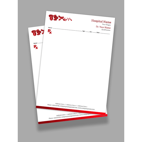 Hematologist Prescription Pad Design