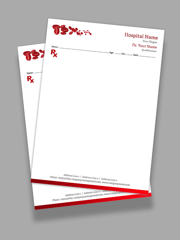 Hematologist Prescription Pad Design