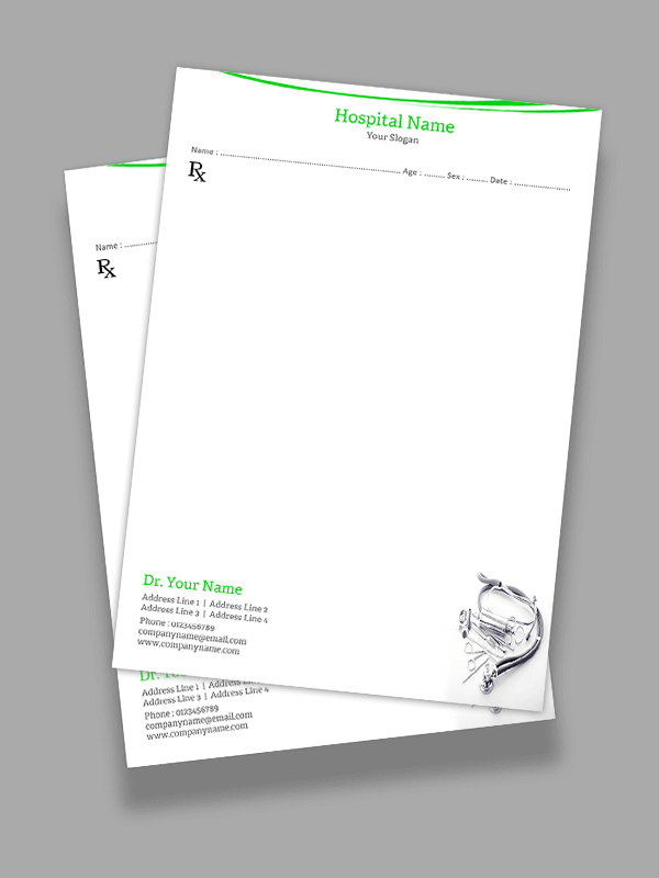 Doctors Prescription Pad Design