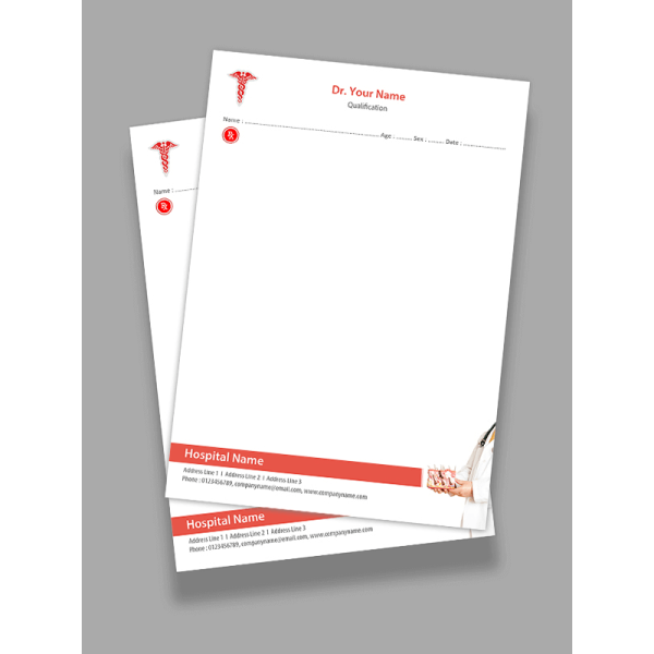 Skin Specialist Prescription Pad Design