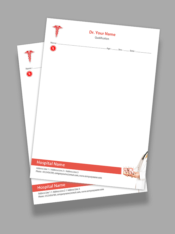 Skin Specialist Prescription Pad Design