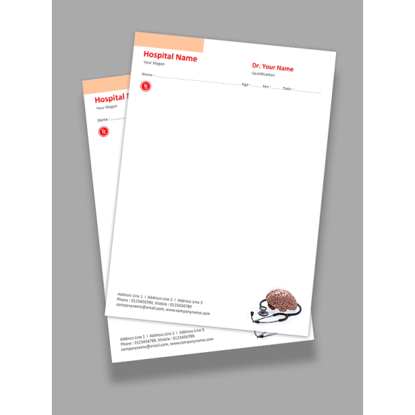 Neurosurgeon Prescription Pad Design