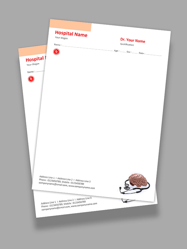 Neurosurgeon Prescription Pad Design