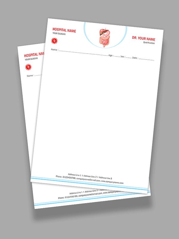 Gastroenterologist Prescription Pad Design