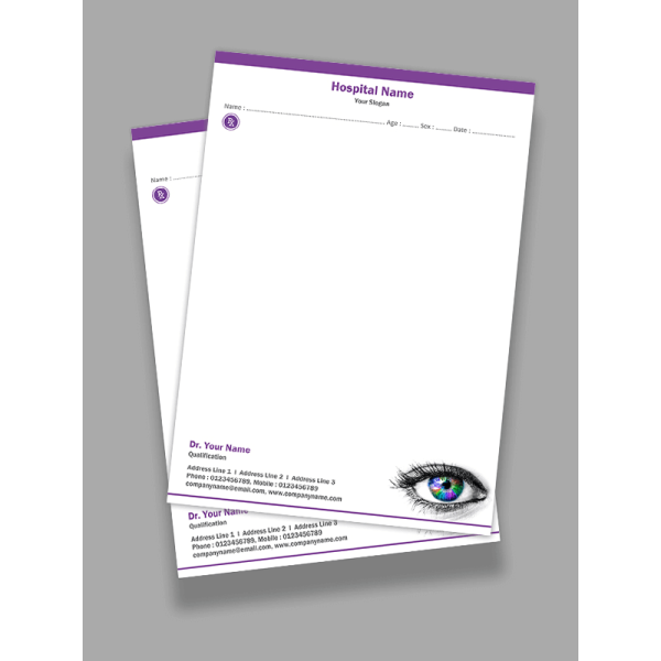 Eye Doctor Prescription Pad Design