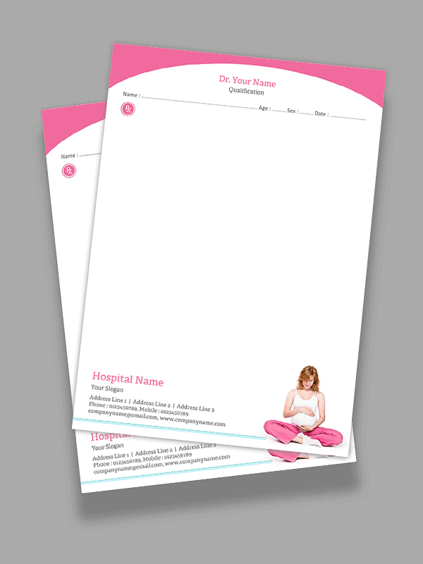 Gynecologist Prescription Pad Design
