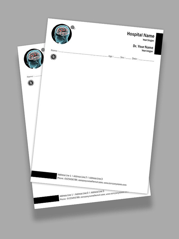 Neurosurgeon Prescription Pad Design