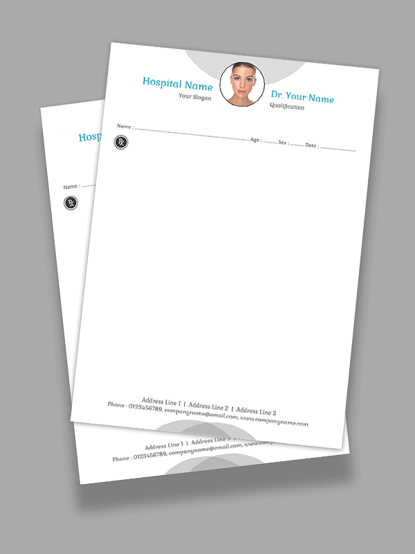 Skin Specialist Prescription Pad Design