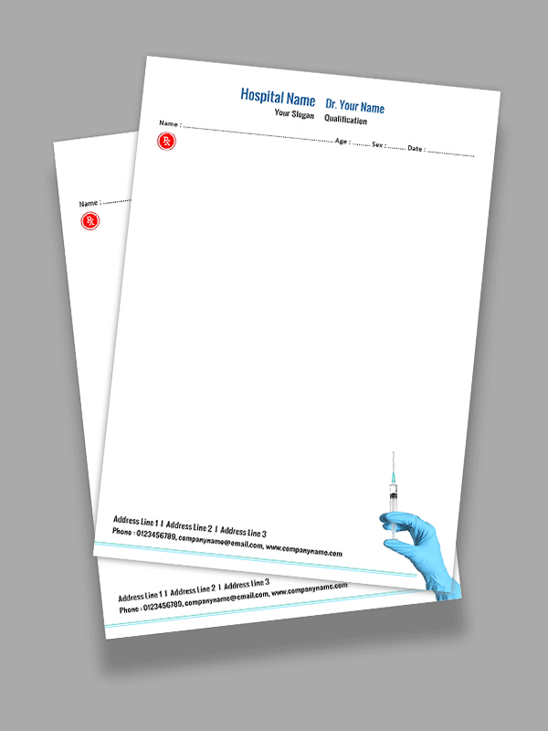 Doctors Prescription Pad Design