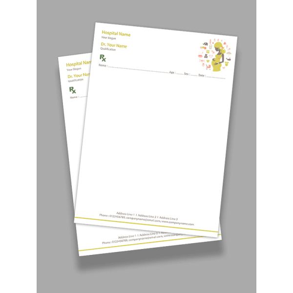 Gynecologist Prescription Pad Design